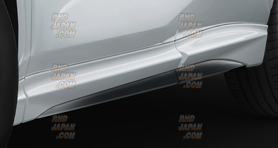 TRD F Sport Parts Side Skirt Set White Nova Glass Flake - Lexus NX